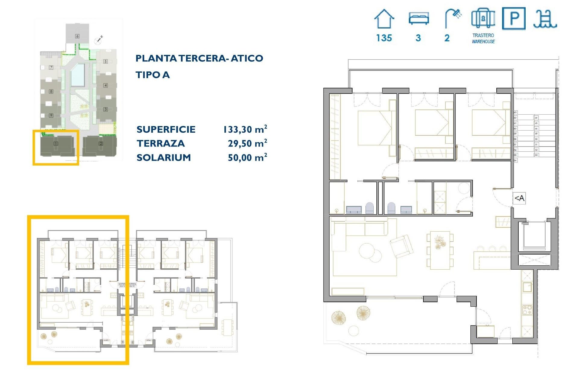 Nouvelle Construction - Penthouse -
San Pedro del Pinatar - Pueblo