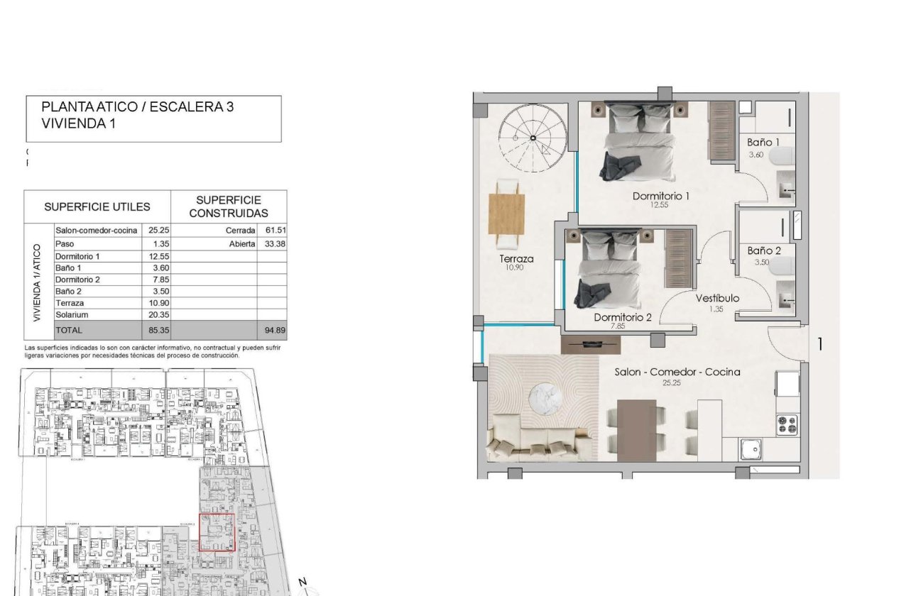 Nouvelle Construction - Penthouse -
Santa Pola - Estacion de autobuses