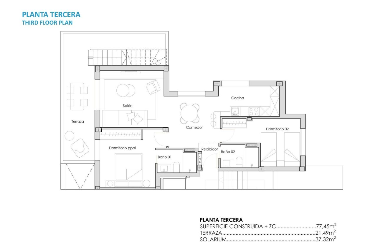 Nouvelle Construction - Penthouse -
Torre Pacheco - Santa Rosalia Lake And Life Resort