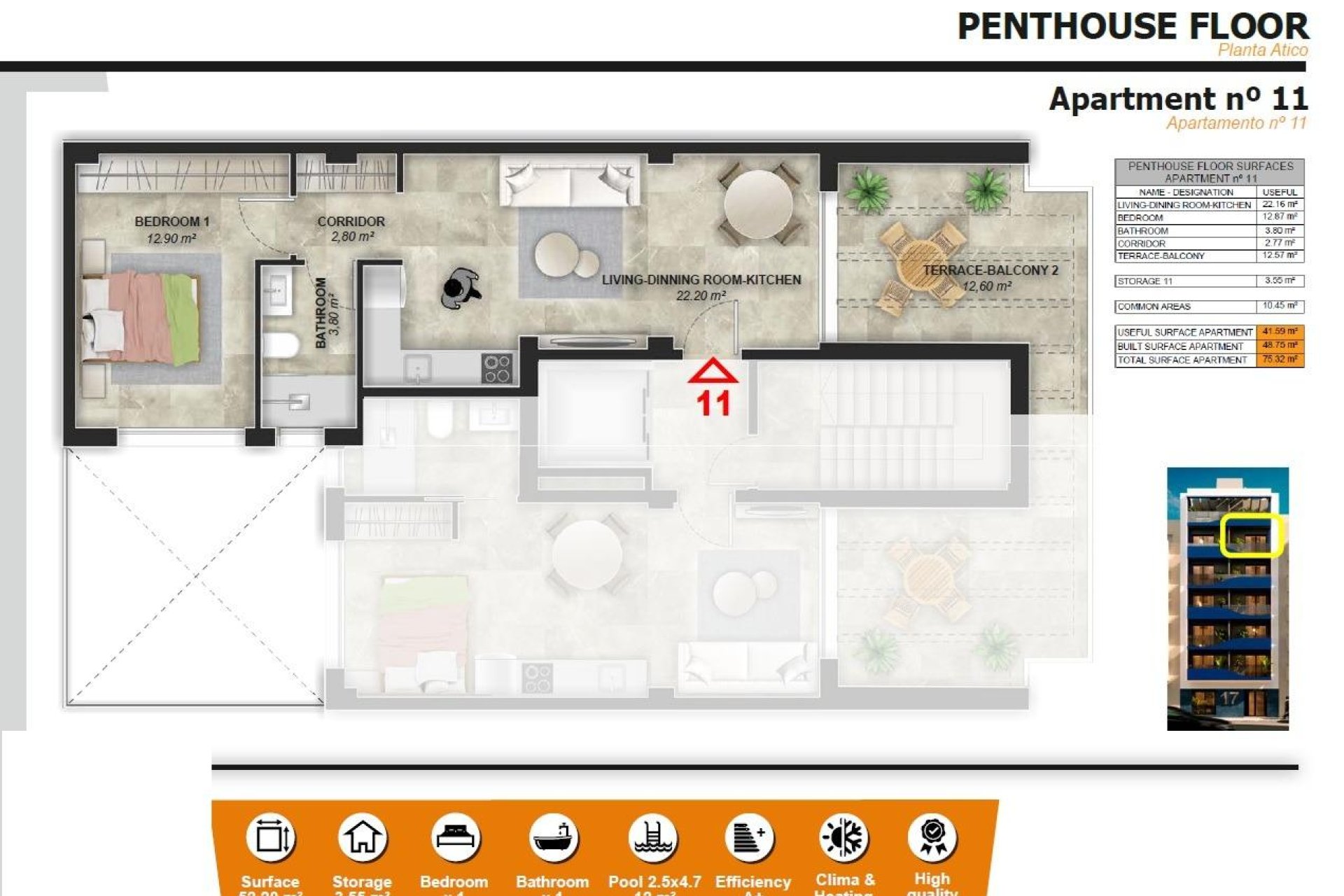 Nouvelle Construction - Penthouse -
Torrevieja - Playa del Acequión