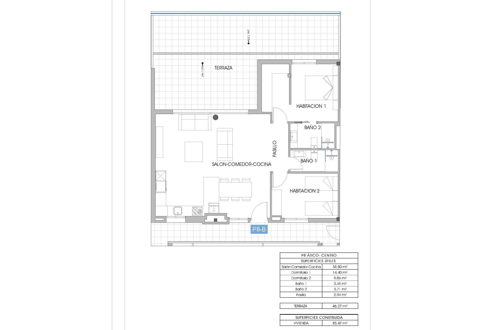 Nouvelle Construction - Penthouse -
Villajoyosa - Cala de Finestrat