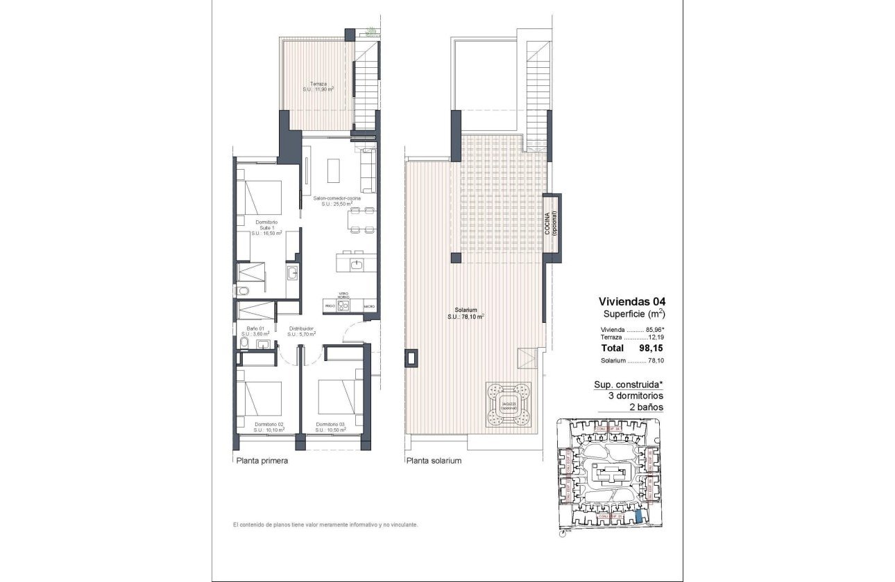 Nouvelle Construction - Top Floor Bungalow -
Ciudad Quesada - Lo Marabú