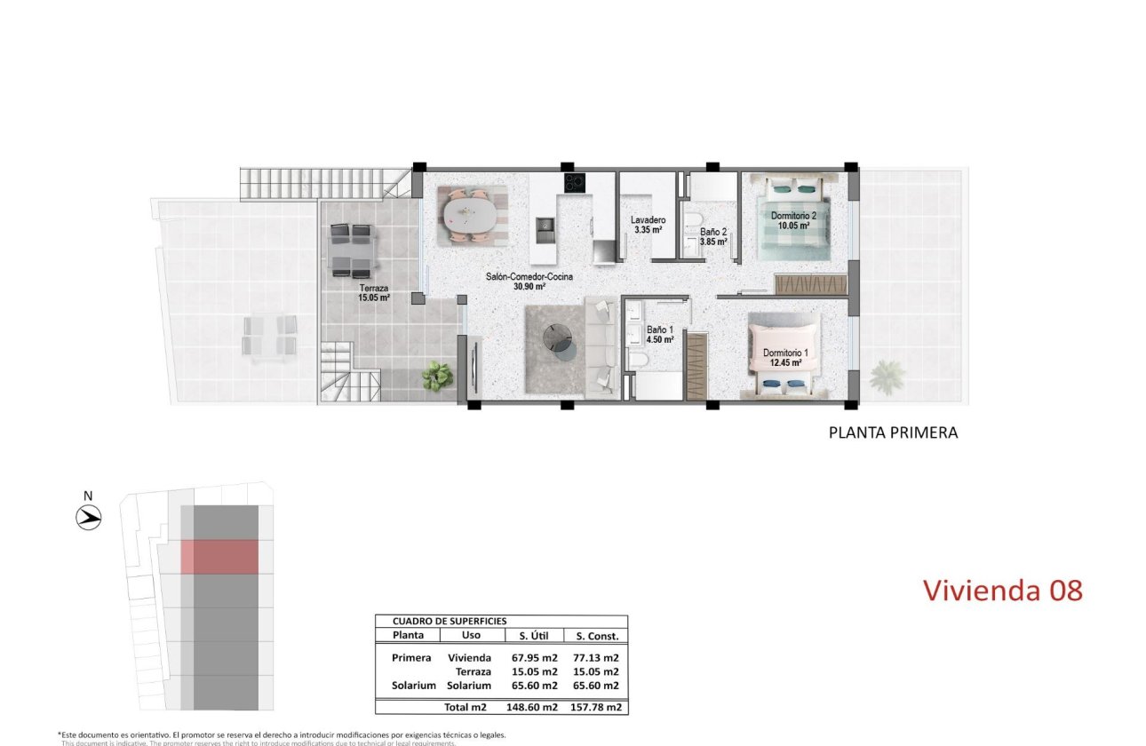 Nouvelle Construction - Top Floor Bungalow -
Pilar de la Horadada - pueblo