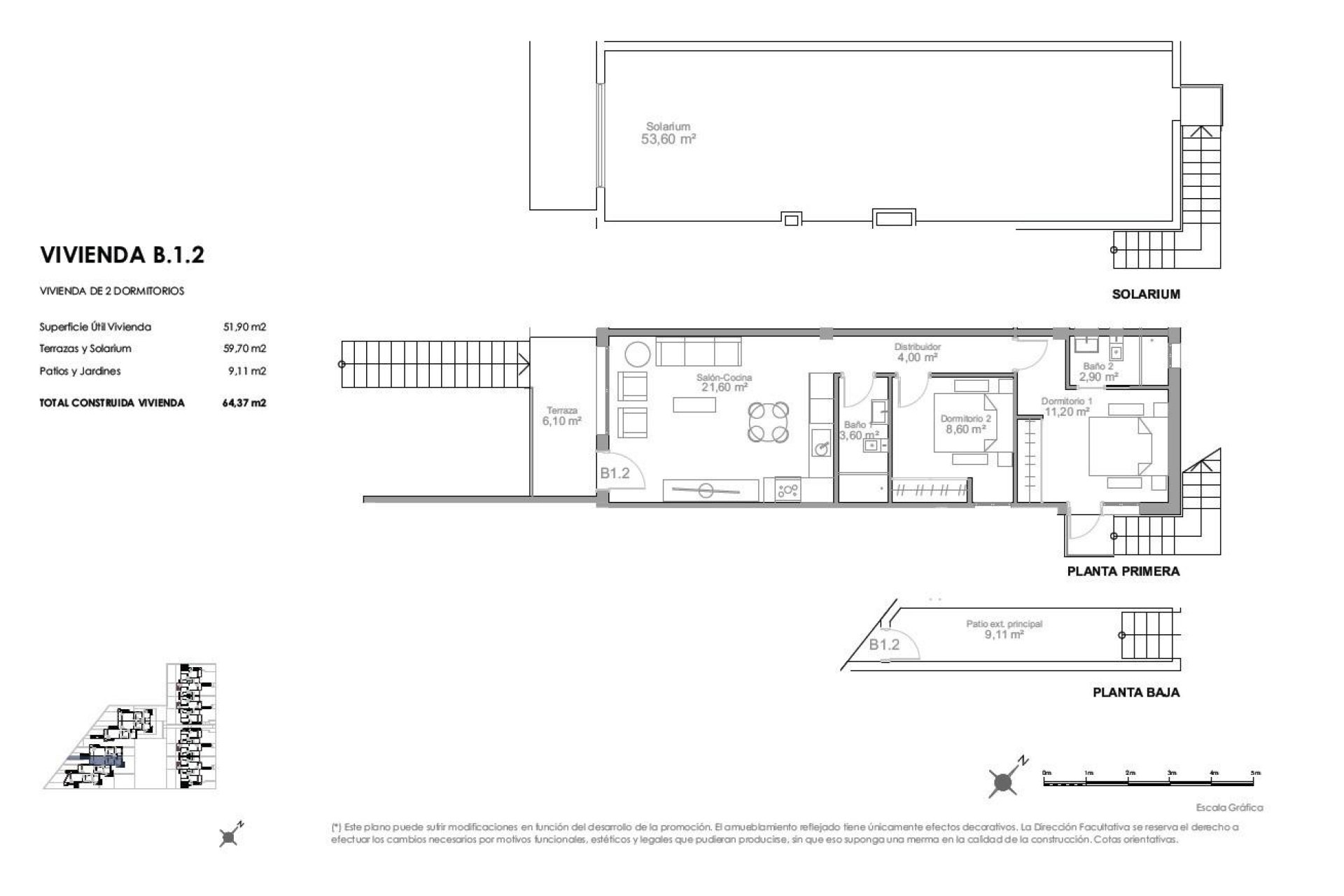 Nouvelle Construction - Top Floor Bungalow -
Puerto de Mazarron - Playa Negra
