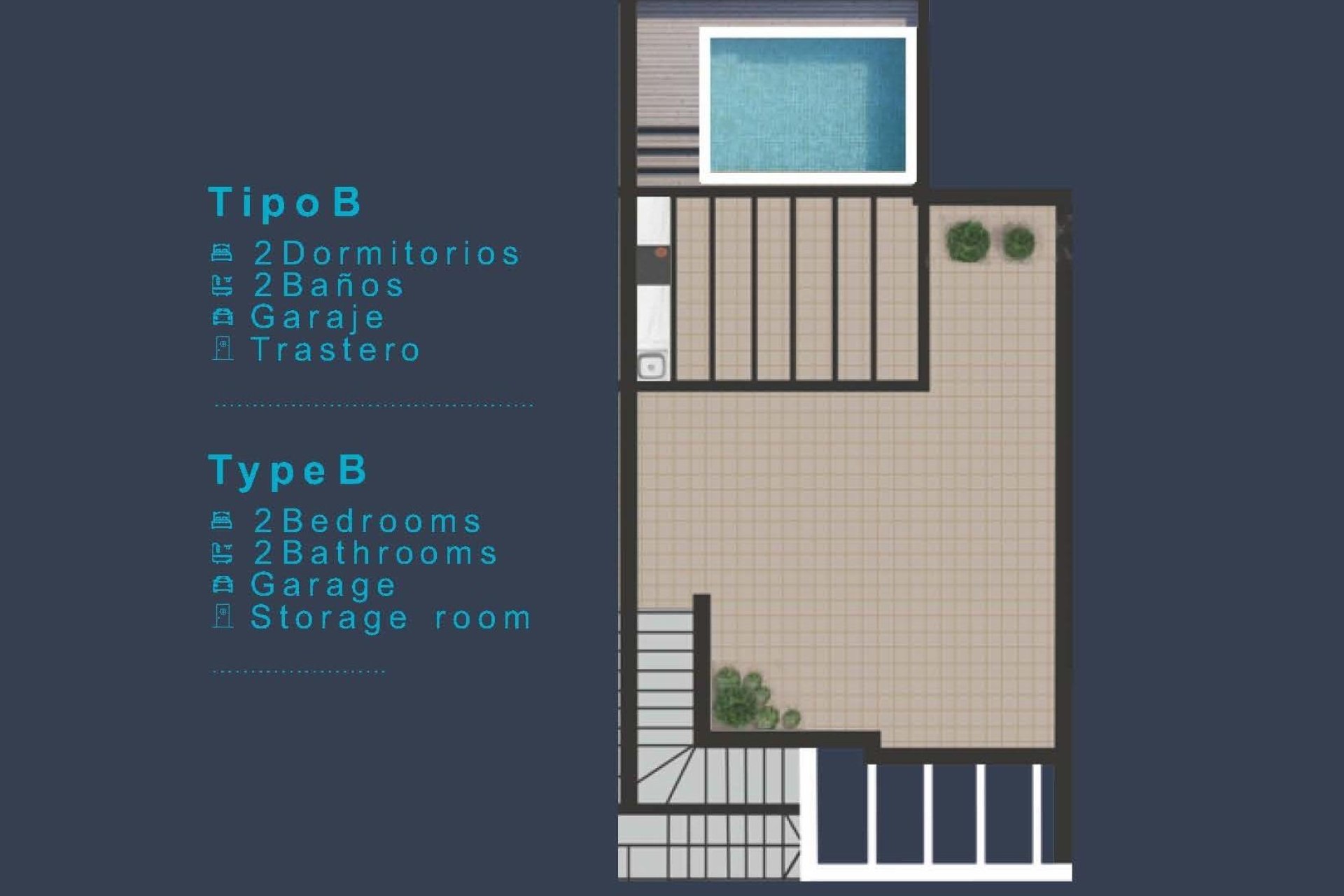 Nouvelle Construction - Top Floor Bungalow -
San Pedro del Pinatar - Los Pinos