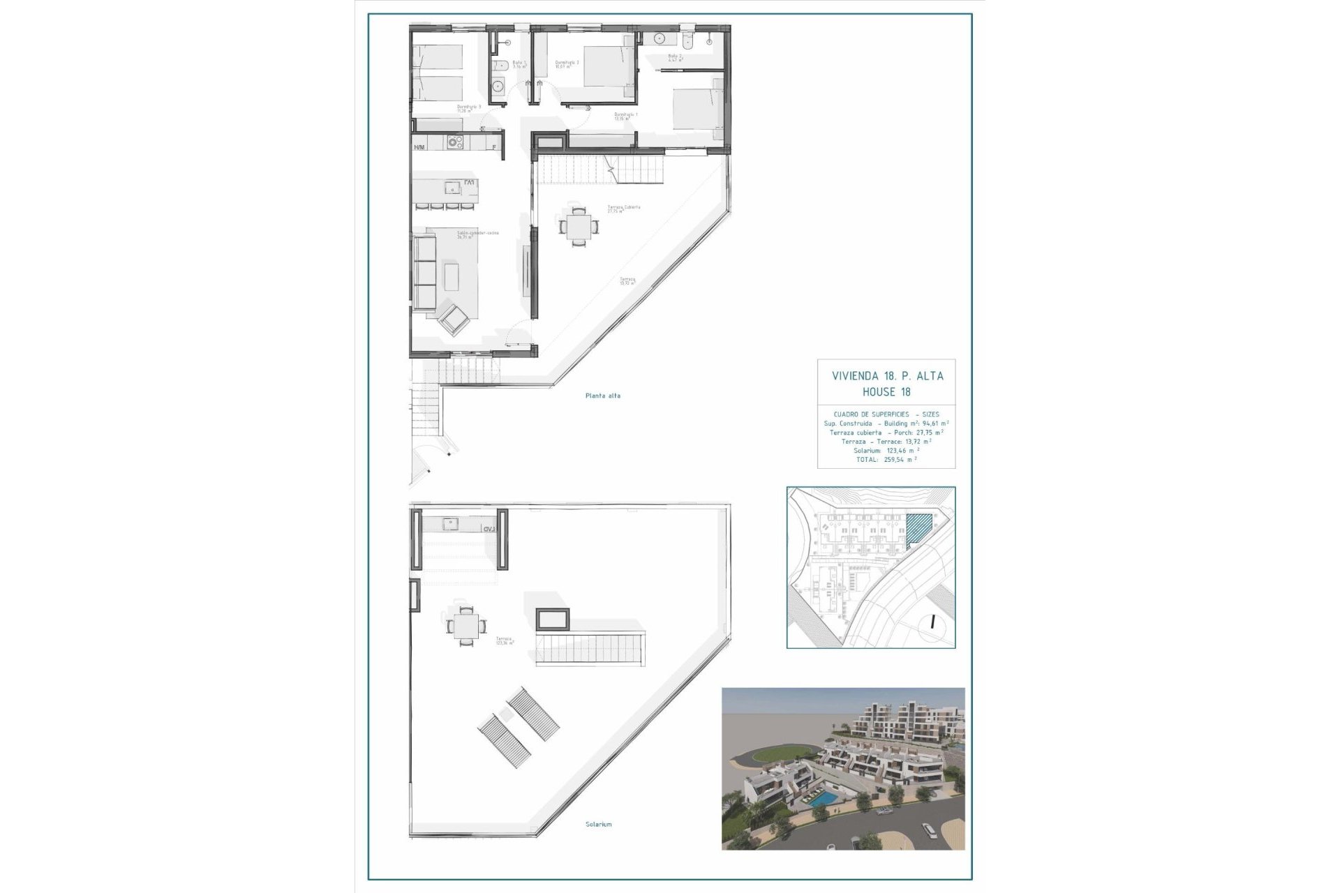 Nouvelle Construction - Top Floor Bungalow -
Vera - Pueblo Salinas