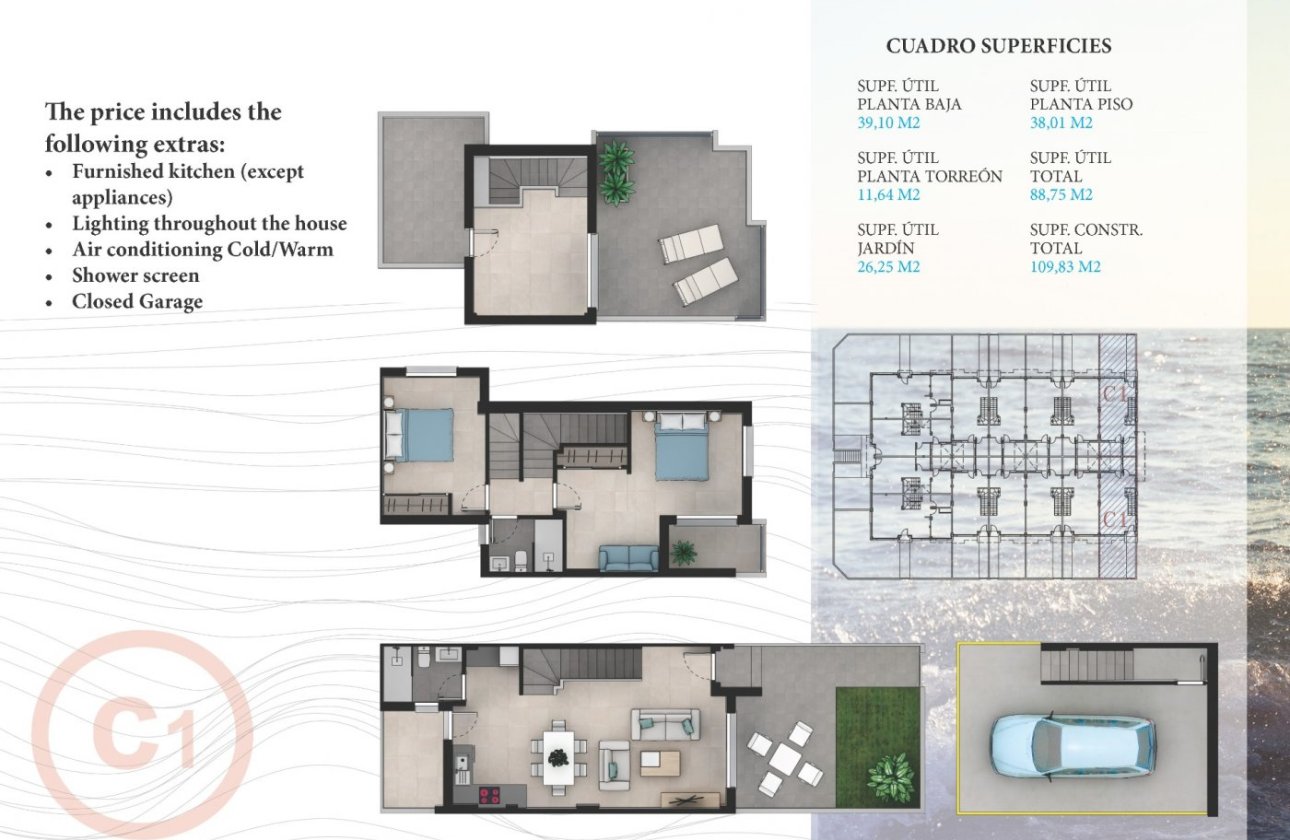 Nouvelle Construction - Town House -
La Manga del Mar Menor - La Manga