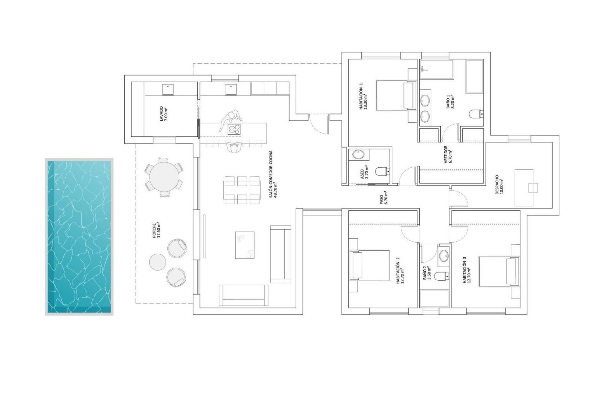 Nouvelle Construction - Villa -
Monforte del Cid - La Capitana