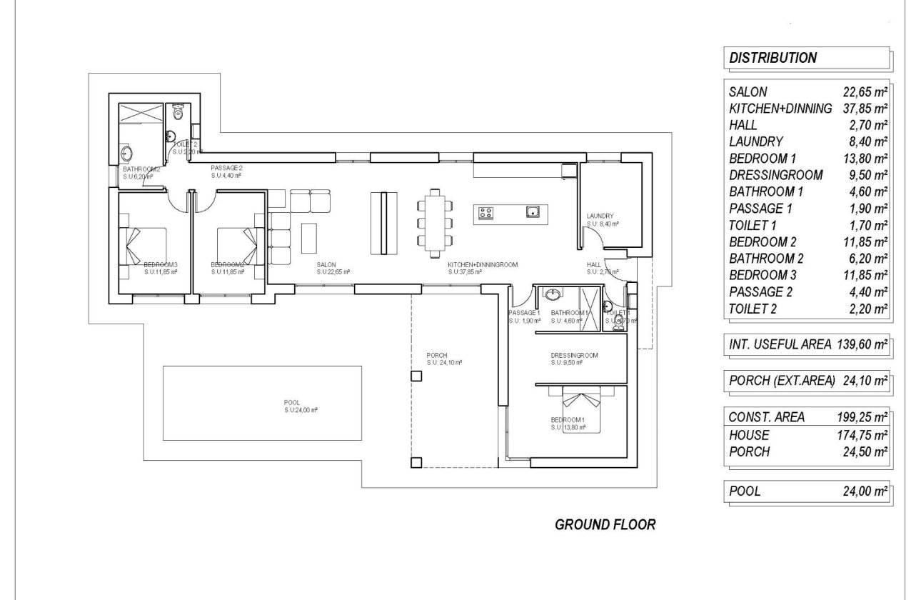 Nouvelle Construction - Villa -
Pinoso - Campo