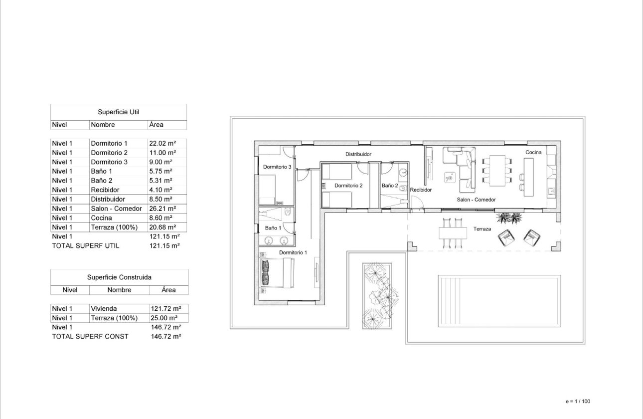 Nouvelle Construction - Villa -
Pinoso - Lel