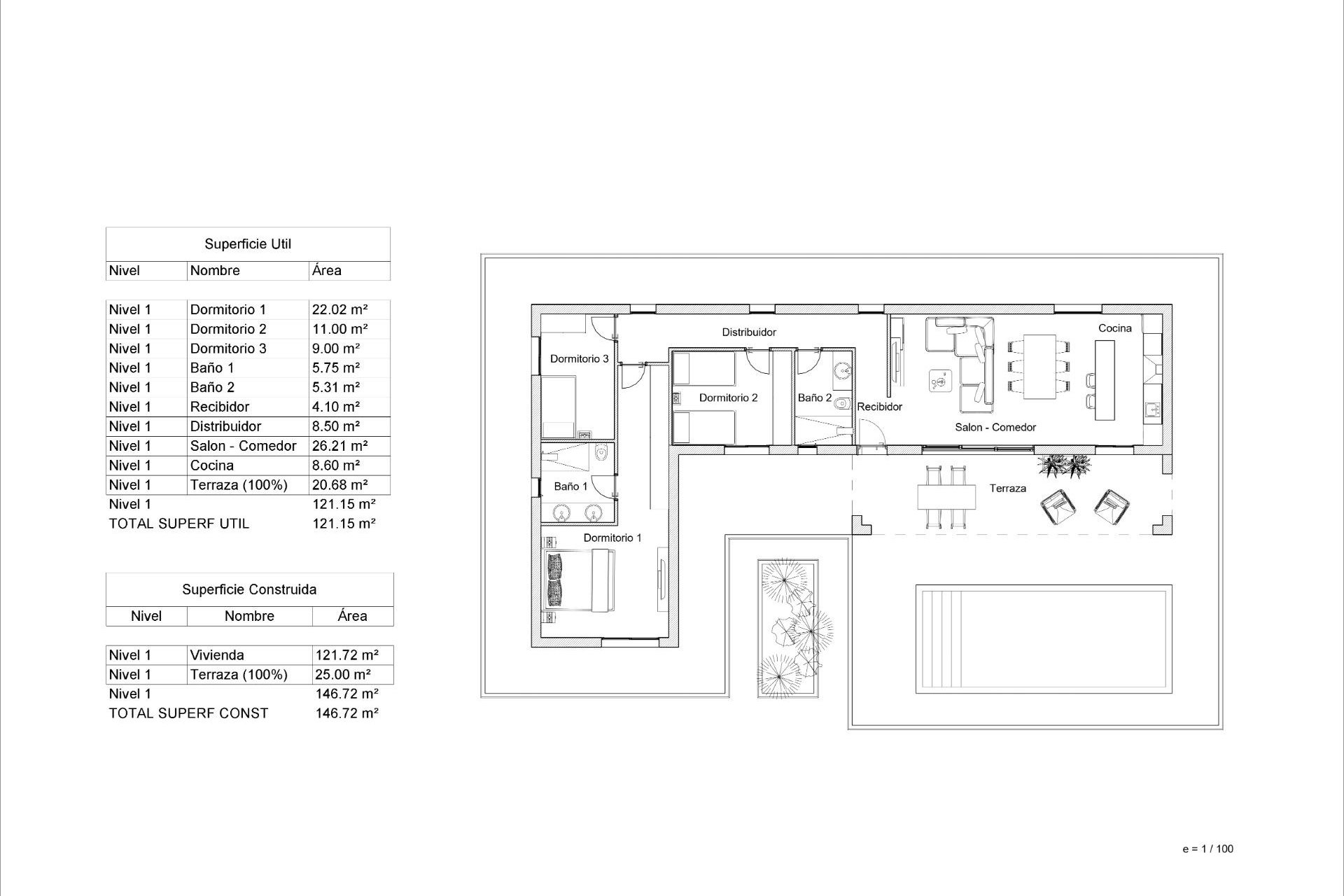 Nouvelle Construction - Villa -
Pinoso - Lel