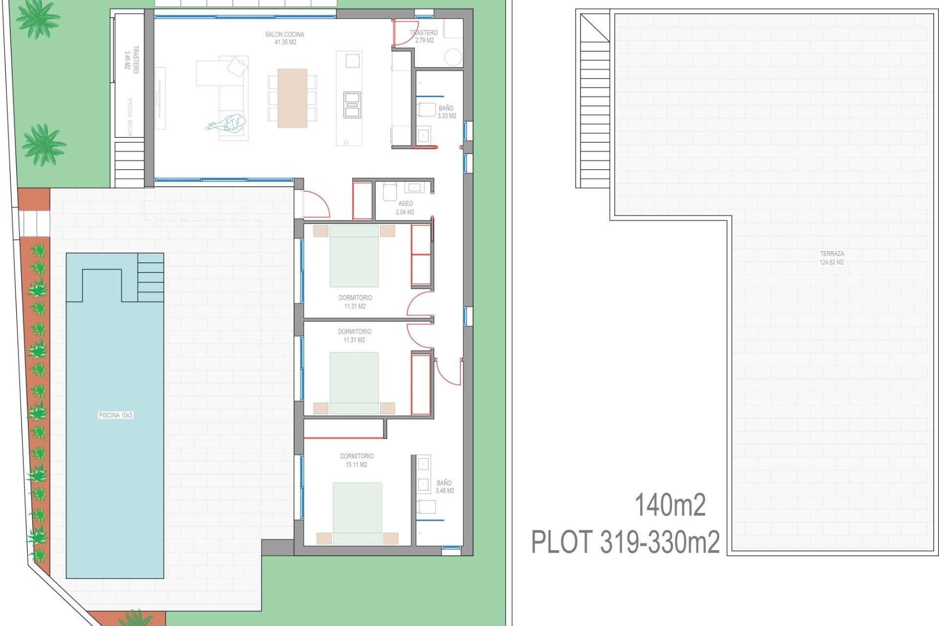 Nouvelle Construction - Villa -
San Javier - Parque del doce