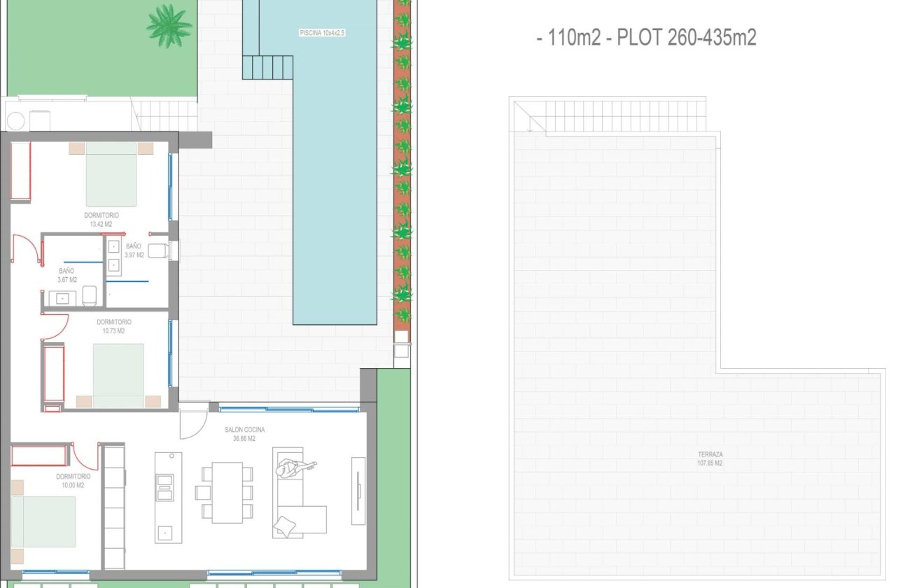 Nouvelle Construction - Villa -
San Javier - Parque del doce