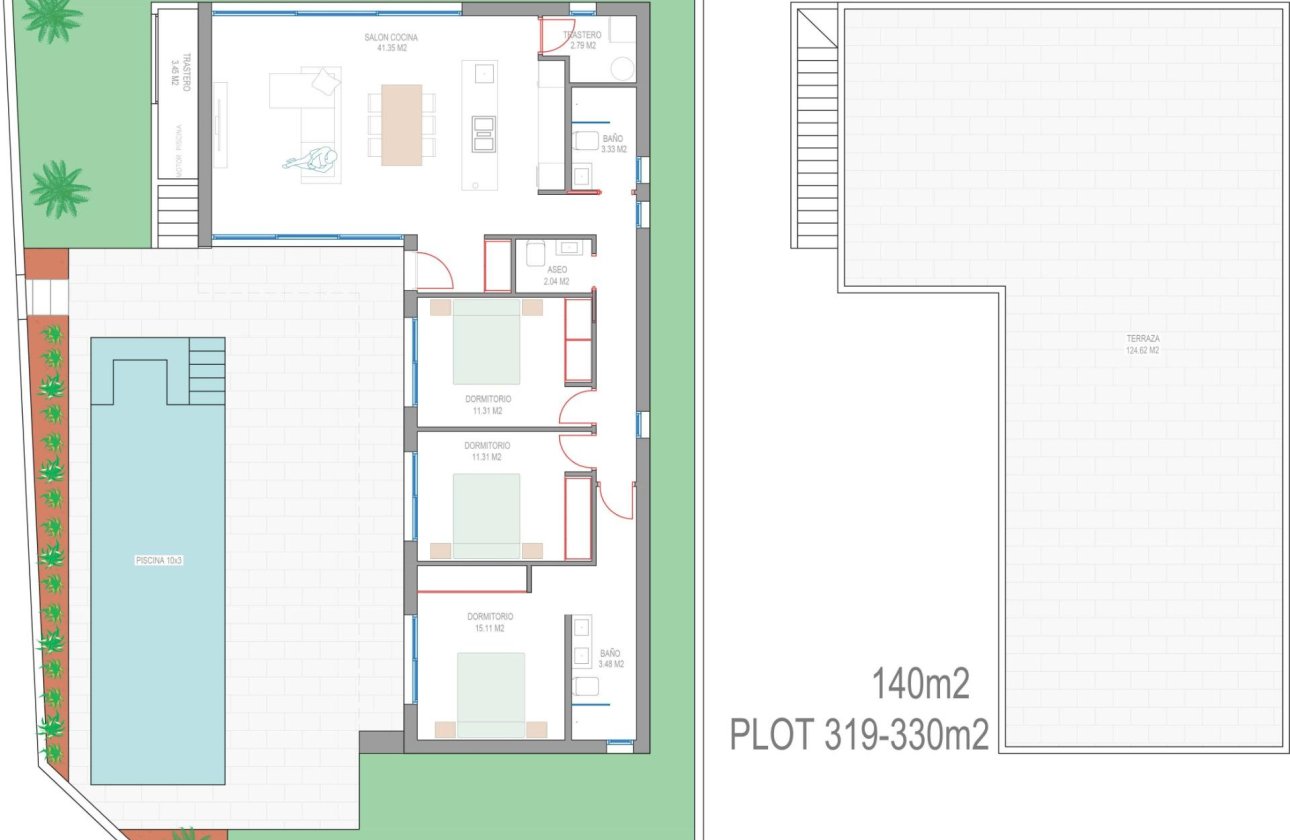 Nouvelle Construction - Villa -
San Javier - Parque del doce