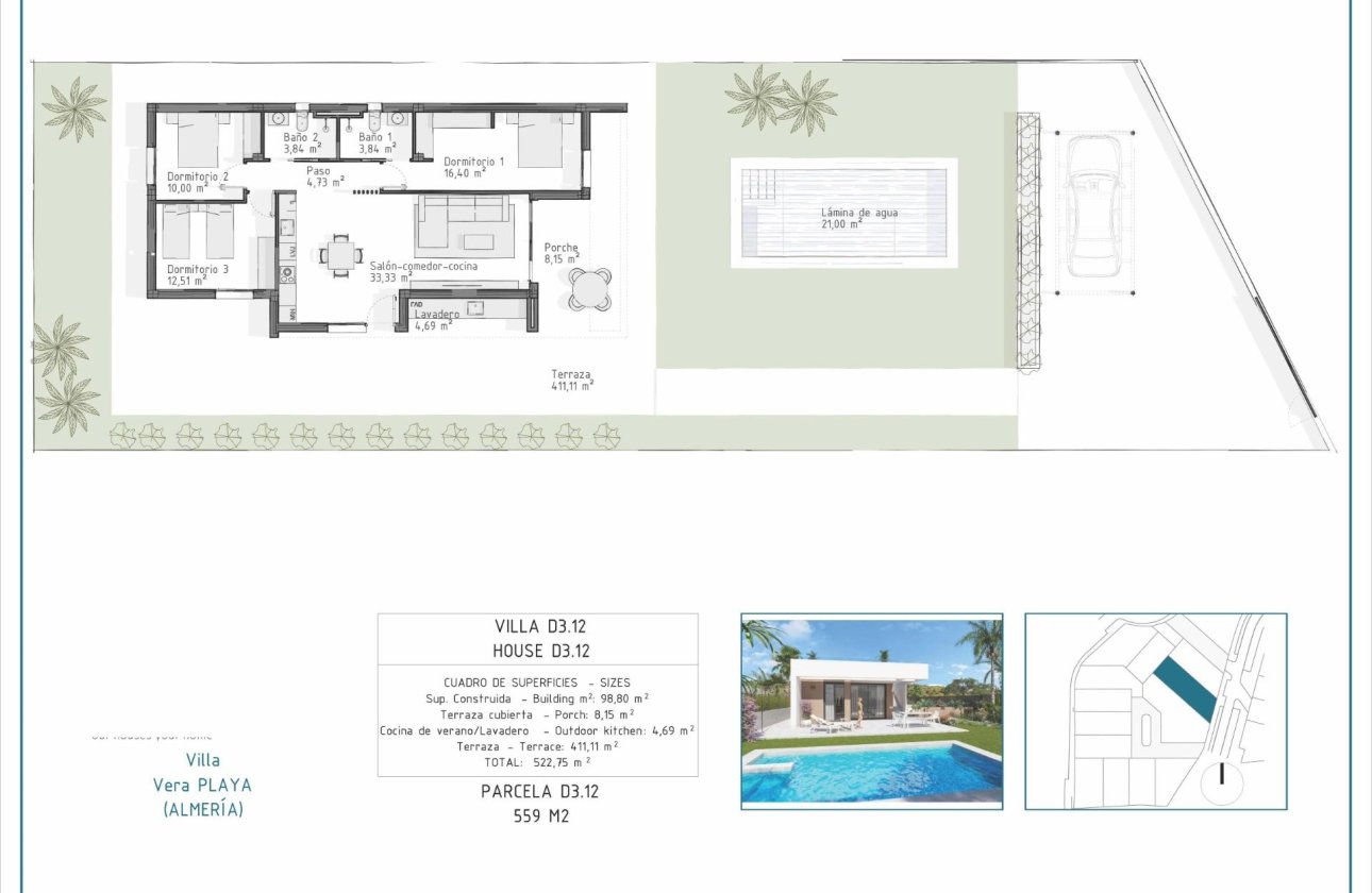 Nouvelle Construction - Villa -
Vera - Pueblo Salinas