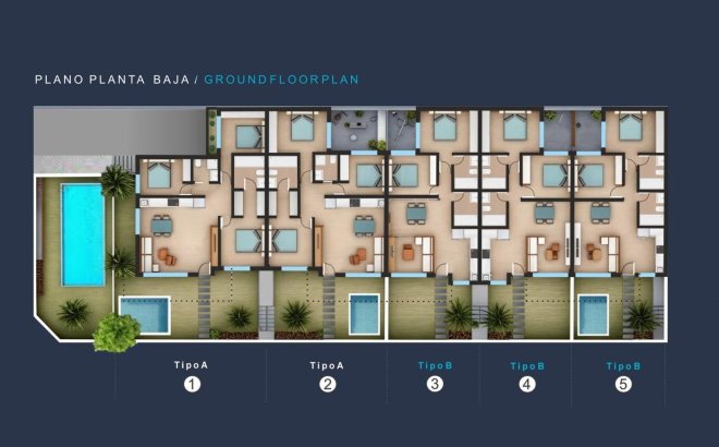 Nouvelle Construction - Ground Floor Bungalow -
San Pedro del Pinatar - Los Pinos