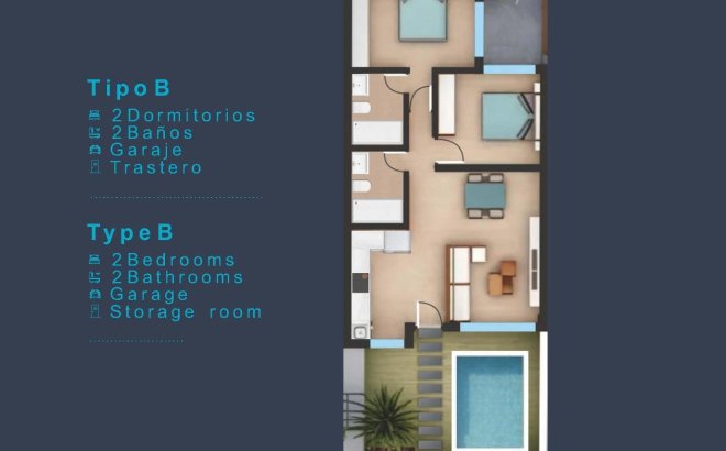 Nouvelle Construction - Ground Floor Bungalow -
San Pedro del Pinatar - Los Pinos