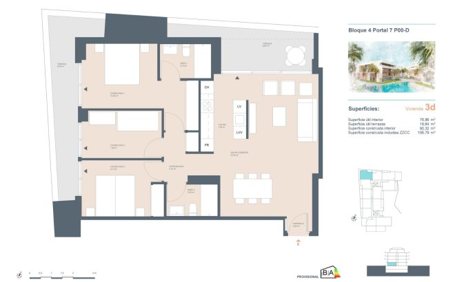 New Build - Ground floor apartment -
Jávea Xàbia - centro