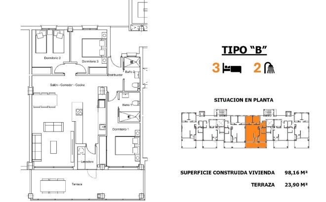 New Build - Ground floor apartment -
San Miguel de Salinas - Pueblo