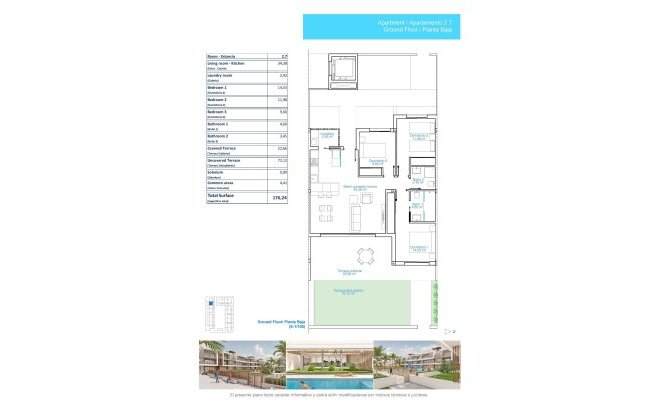 New Build - Ground floor apartment -
Pilar de la Horadada - Playa de las Higuericas