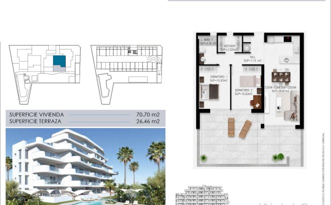 New Build - Ground floor apartment -
Pilar de la Horadada - Mil Palmeras