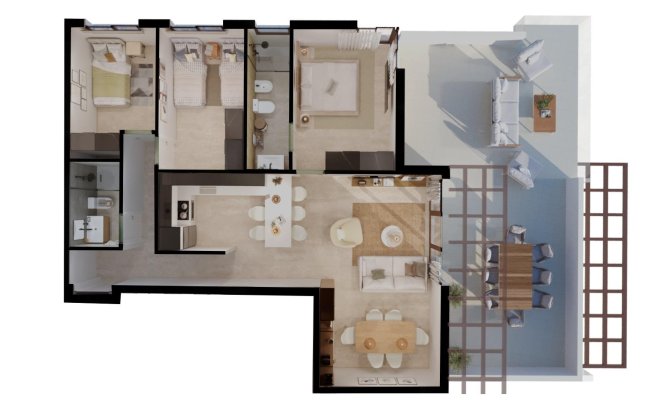 New Build - Apartment -
Vera - Vera Playa