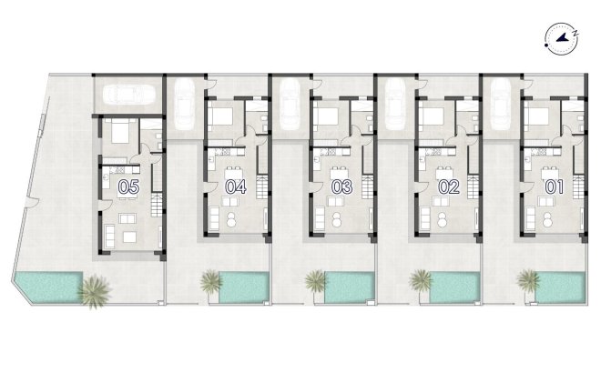 Nieuwbouw Woningen - Semidetached -
San Pedro del Pinatar - Polideportivo