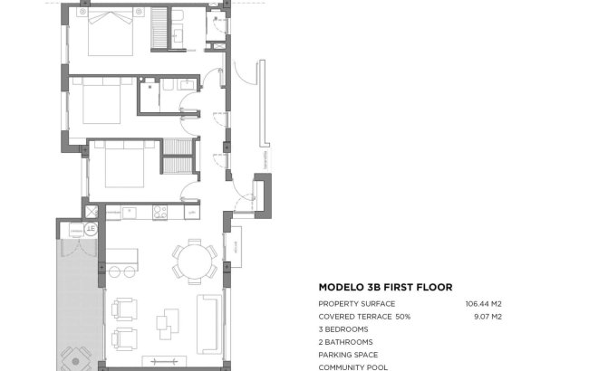 Nieuwbouw Woningen - Appartement -
Los Alcazares - Parque Diana