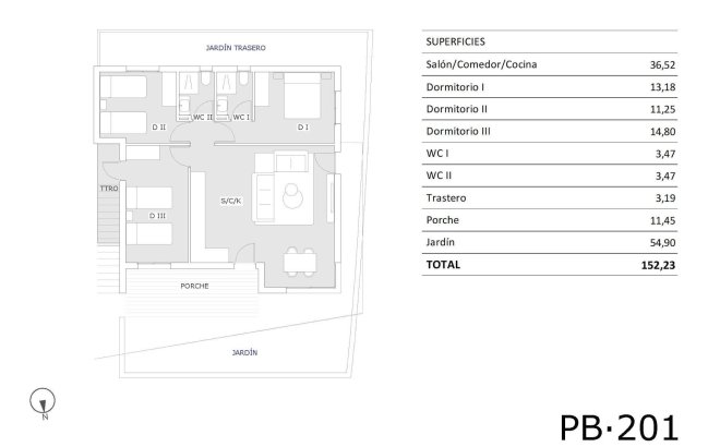 Nouvelle Construction - Ground Floor Bungalow -
San Miguel de Salinas - Pueblo