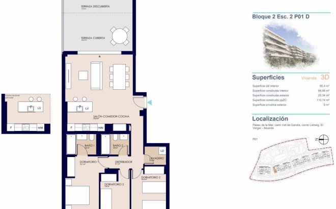 Nouvelle Construction - Appartement -
Denia - Playa de La Almadraba