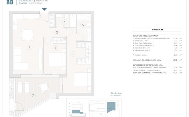 New Build - Ground floor apartment -
Benijofar - Pueblo