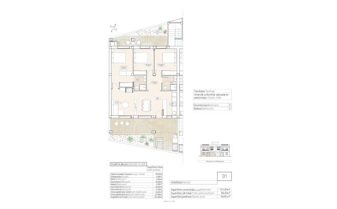 Nieuwbouw Woningen - Ground Floor Bungalow -
Hondón de las Nieves - El Salero