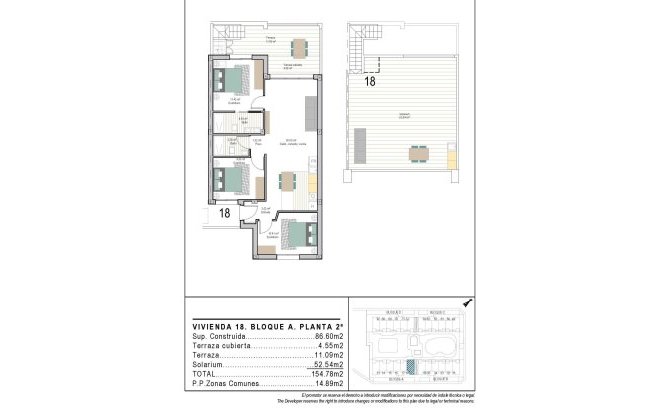 New Build - Penthouse -
Torre Pacheco - San Cayetano