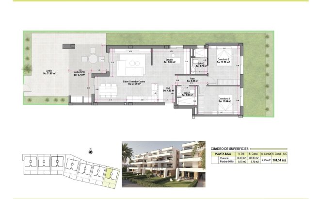Nieuwbouw Woningen - Appartement -
Alhama De Murcia - Condado De Alhama