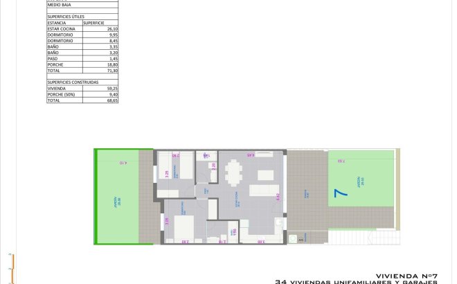 Nieuwbouw Woningen - Bungalow -
Pilar de la Horadada - pueblo