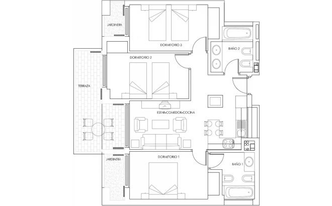 New Build - Apartment -
Vera - Puerto del Rey