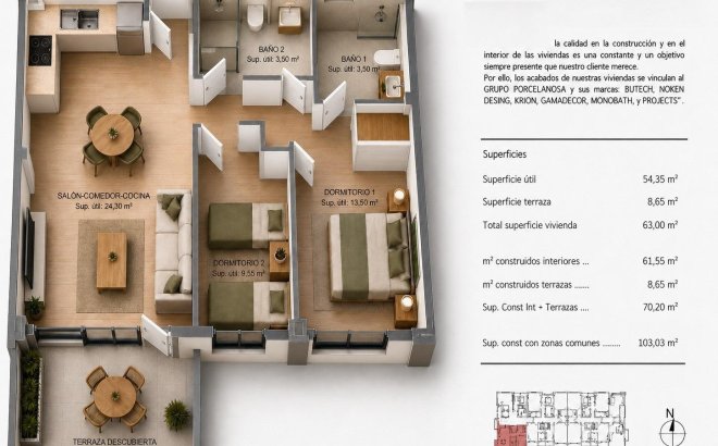 New Build - Apartment -
Villajoyosa - Cala de Finestrat