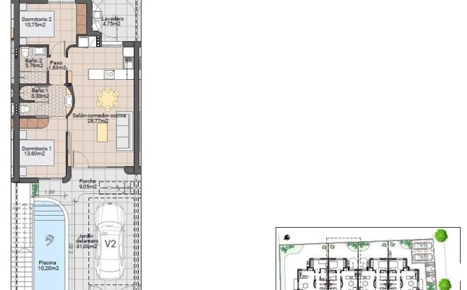 New Build - Bungalow -
Pilar de la Horadada - pueblo