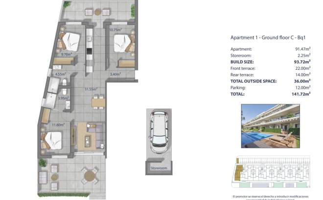 Nouvelle Construction - Appartement -
Los Alcazares - Los Narejos