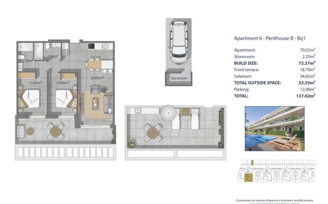 Nouvelle Construction - Penthouse -
Los Alcazares - Los Narejos
