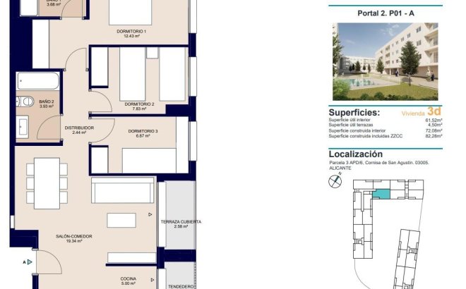 Nouvelle Construction - Appartement -
Alicante - San Agustín