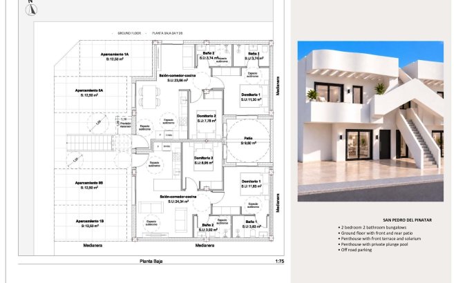 Nouvelle Construction - Bungalow -
San Pedro del Pinatar - Los Peñascos