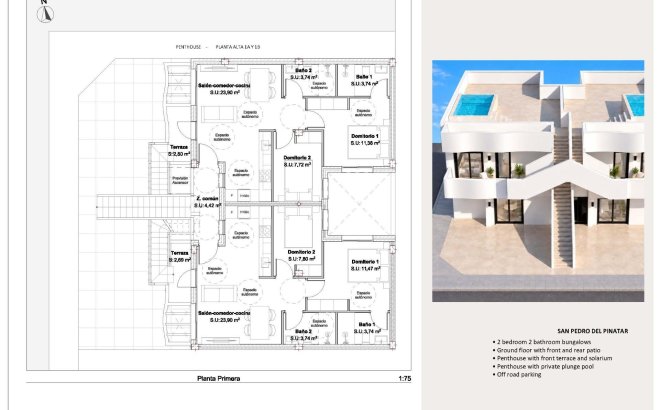 Nouvelle Construction - Bungalow -
San Pedro del Pinatar - Los Peñascos