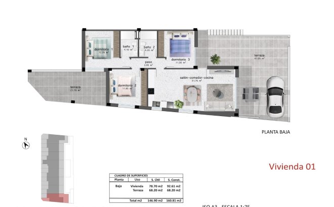 New Build - Bungalow -
Pilar de la Horadada - Polígono Industrial Zona Raimundo Bened