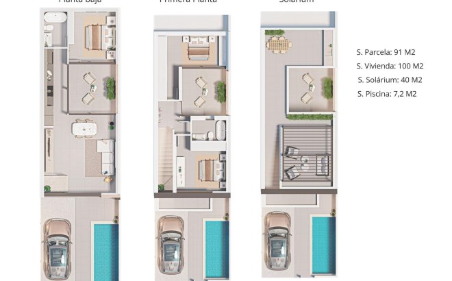 Nieuwbouw Woningen - Town House -
San Pedro del Pinatar - Pueblo