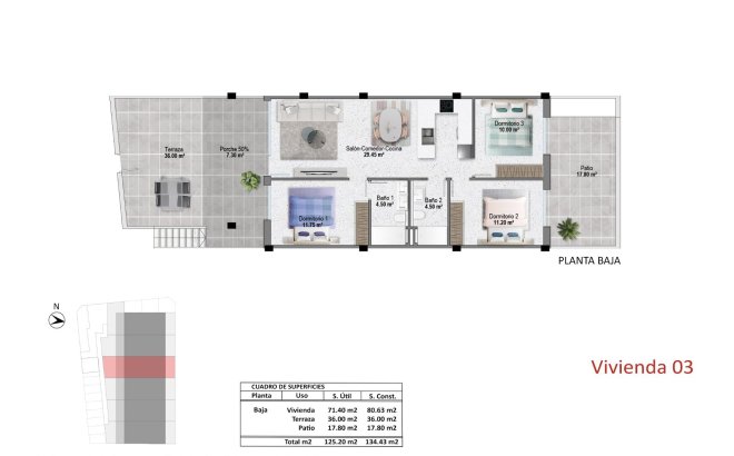 New Build - Ground Floor Bungalow -
Pilar de la Horadada - pueblo