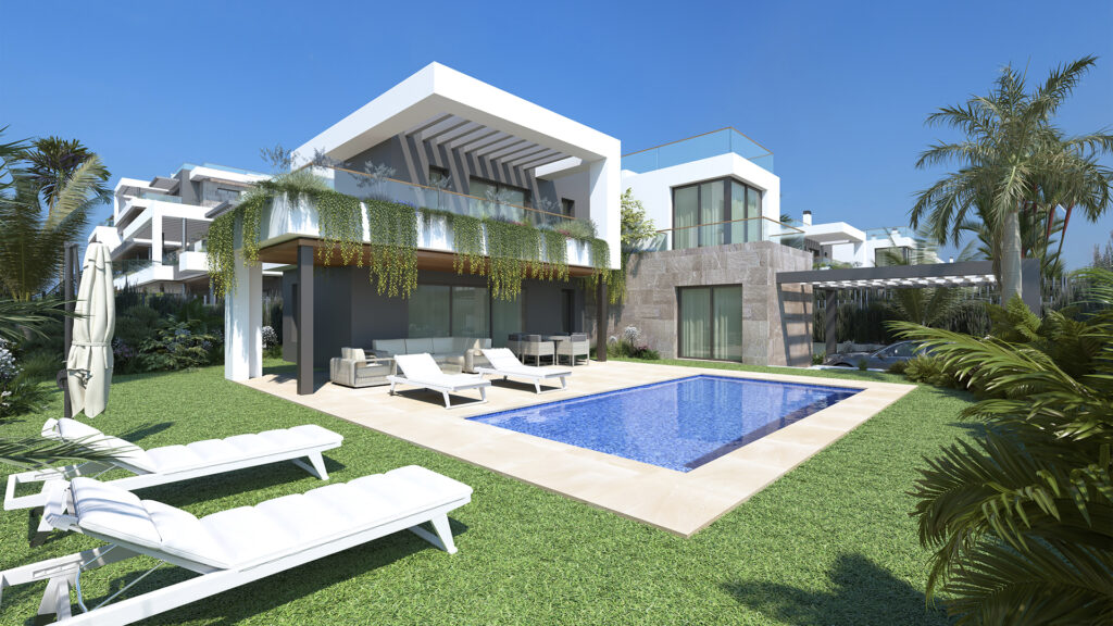 Beautiful modern villas with 3 bedrooms in a natural parc