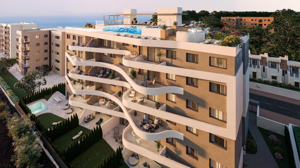 Magnifico residencial a 300m del mar en Punta Prima